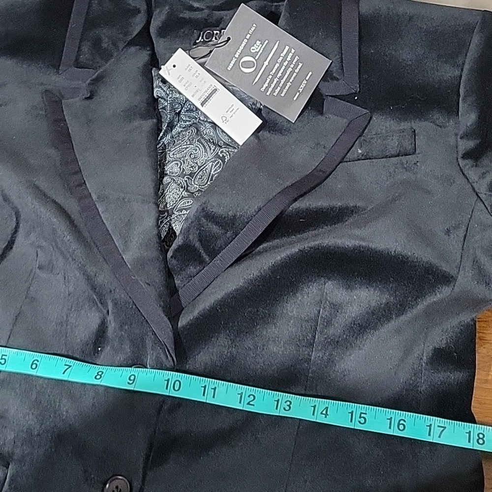 J Crew Madelyn blazer in velvet CP832 Size 8 NWT Black - Picture 6 of 8